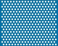 Round hole - diagonal rows
