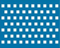 Square hole - staggered rows