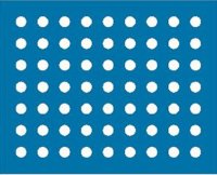 Round hole - straight rows